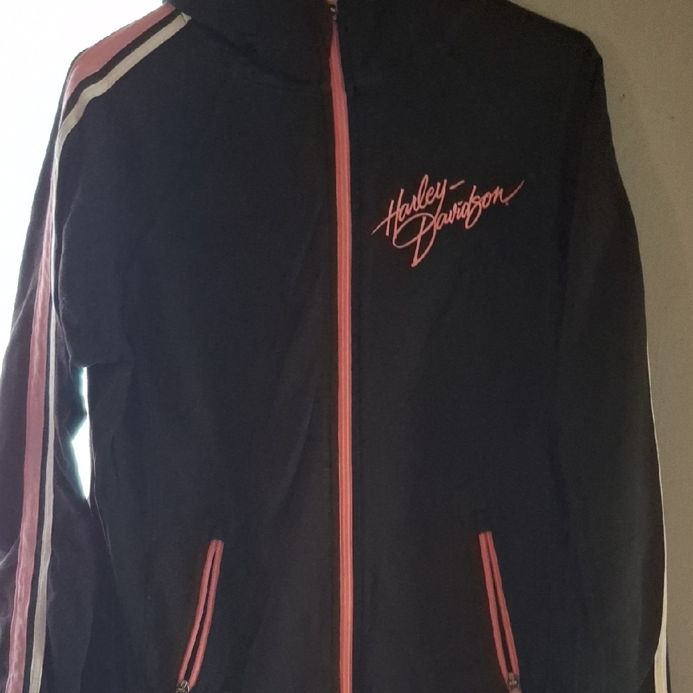 Harley-Davidson Black Jacket with Pink Highlights